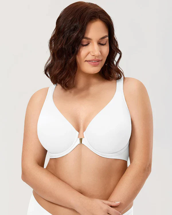 Women's Front Closure Bras Plus Size Underwire Unlined Back - Image 8