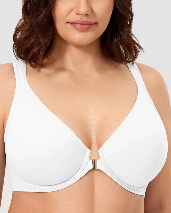 Women's Front Closure Bras Plus Size Underwire Unlined Back - Image 9
