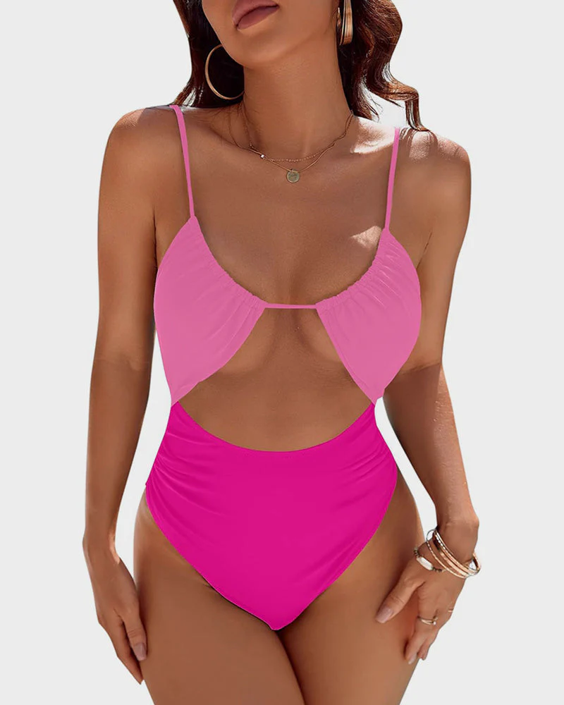 Women's One Piece Flattering Cheeky High Cut Out Cute Swimsuit - Image 30