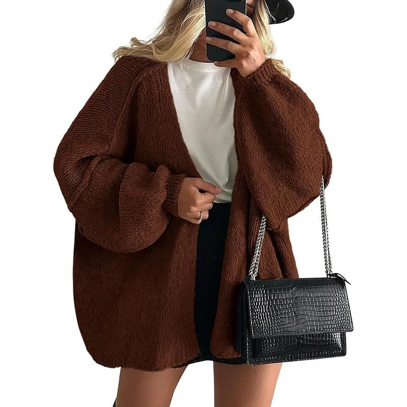 Women's Oversized Cardigan Sweater - Image 12