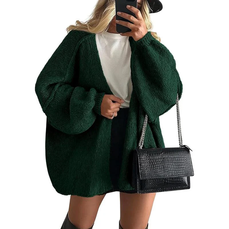 Women's Oversized Cardigan Sweater - Image 17