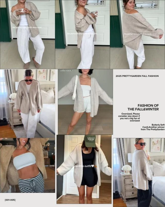 Women's Oversized Cardigan Sweater - Image 7