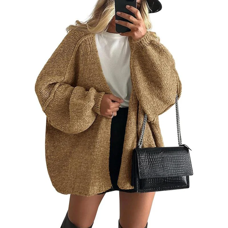 Women's Oversized Cardigan Sweater - Image 8