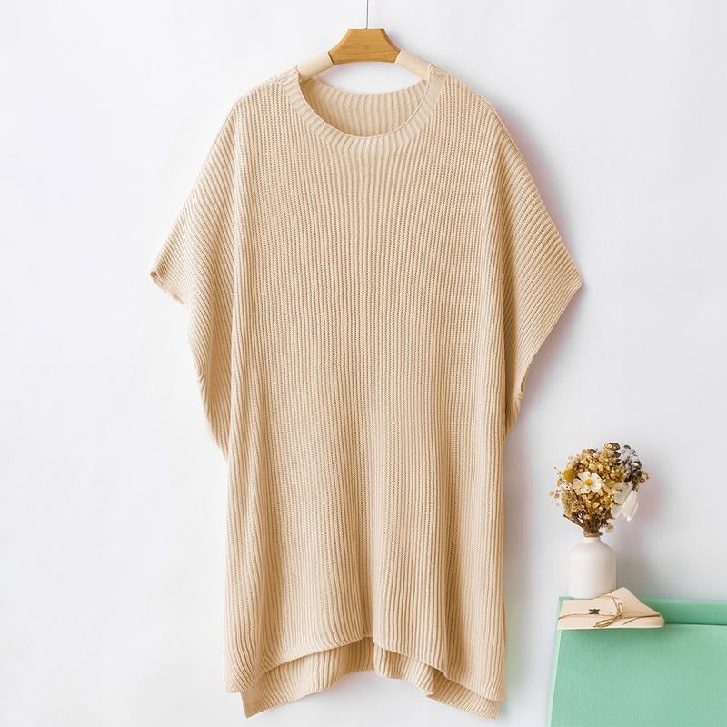 Women's Oversized Loose Round Neck Knitted Top - Image 15