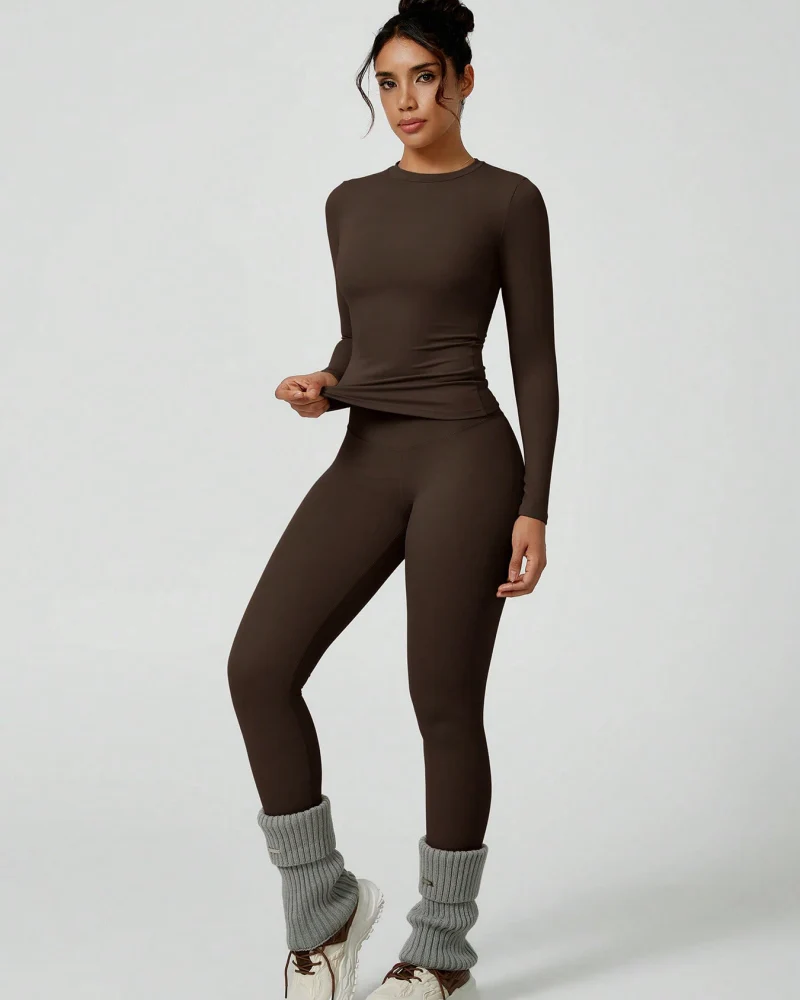 Women's Patchwork Two Piece Yoga Set High Stretch Activewear