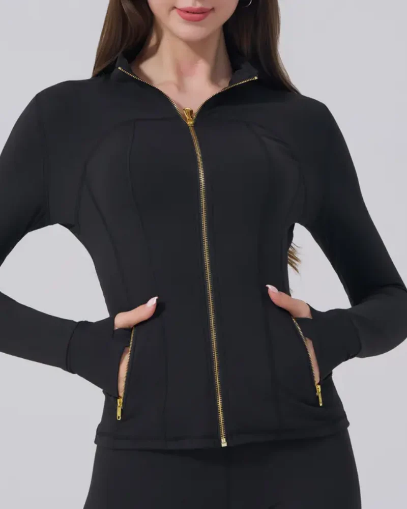 Womens Sportswear Set Full Zip Jacket and Yoga Pants - Image 3