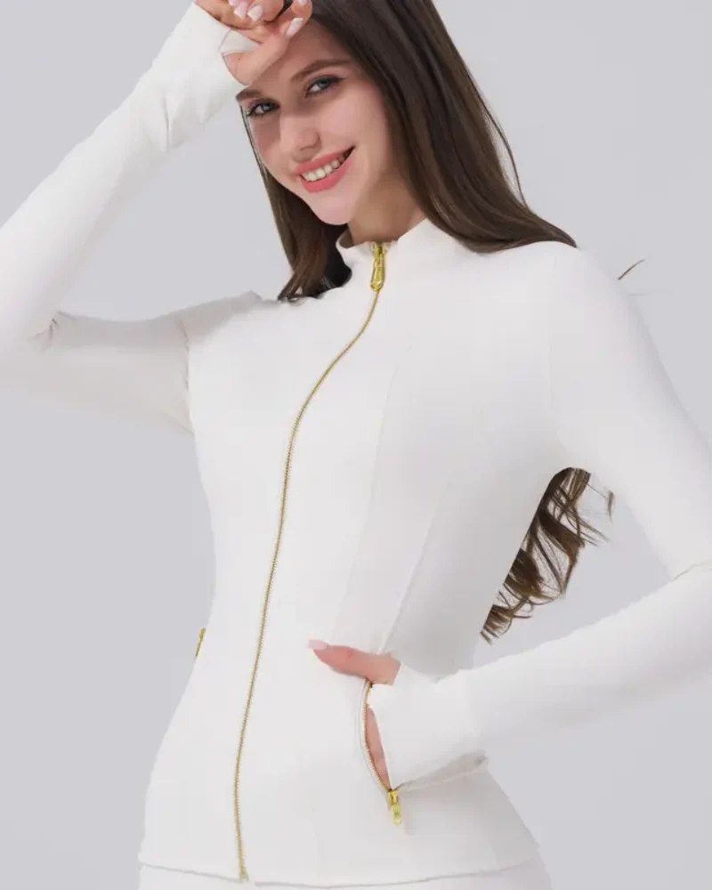 Womens Sportswear Set Full Zip Jacket and Yoga Pants - Image 7