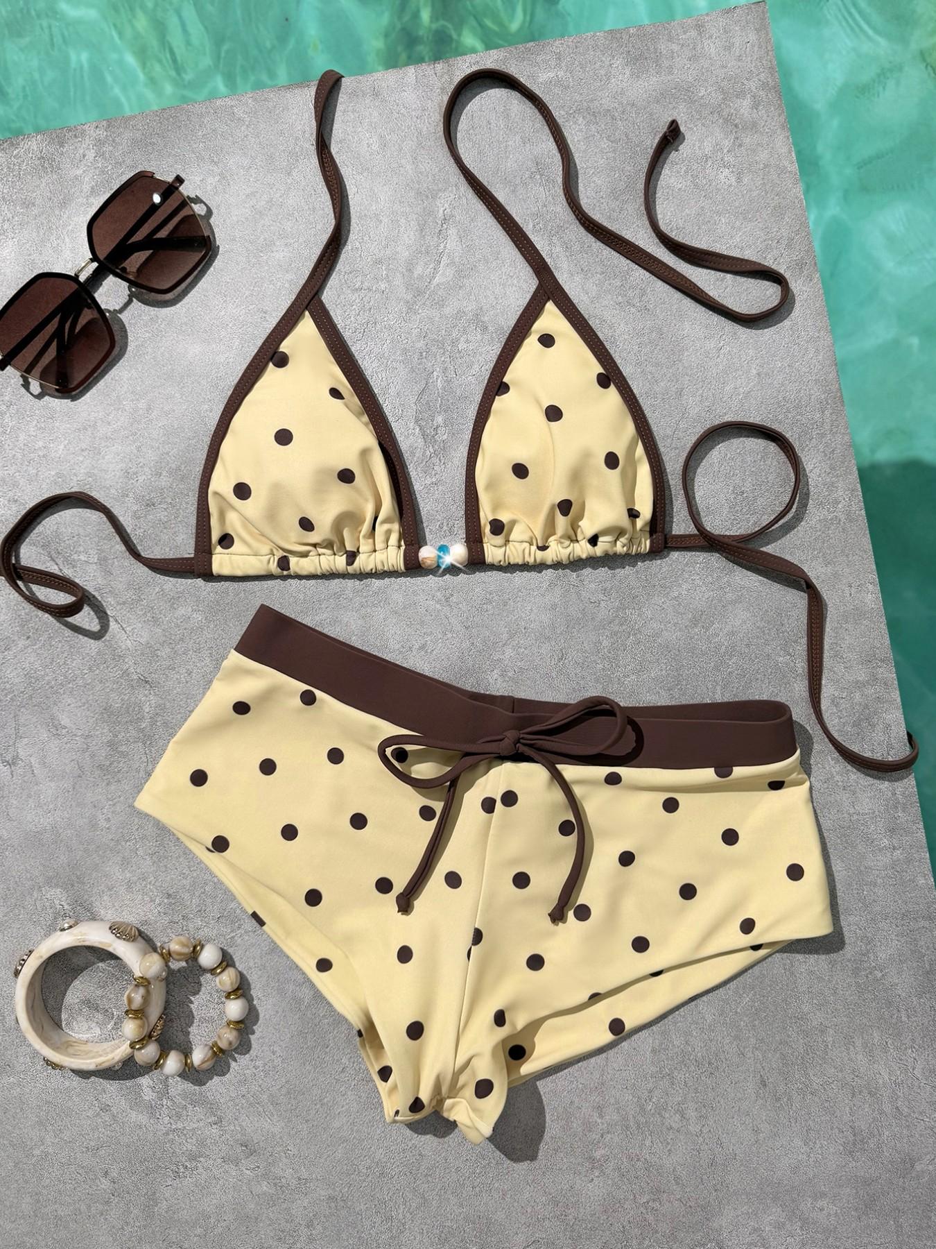 Retro Print Bikini Set – Flattering Two-Piece Swimwear - Image 5