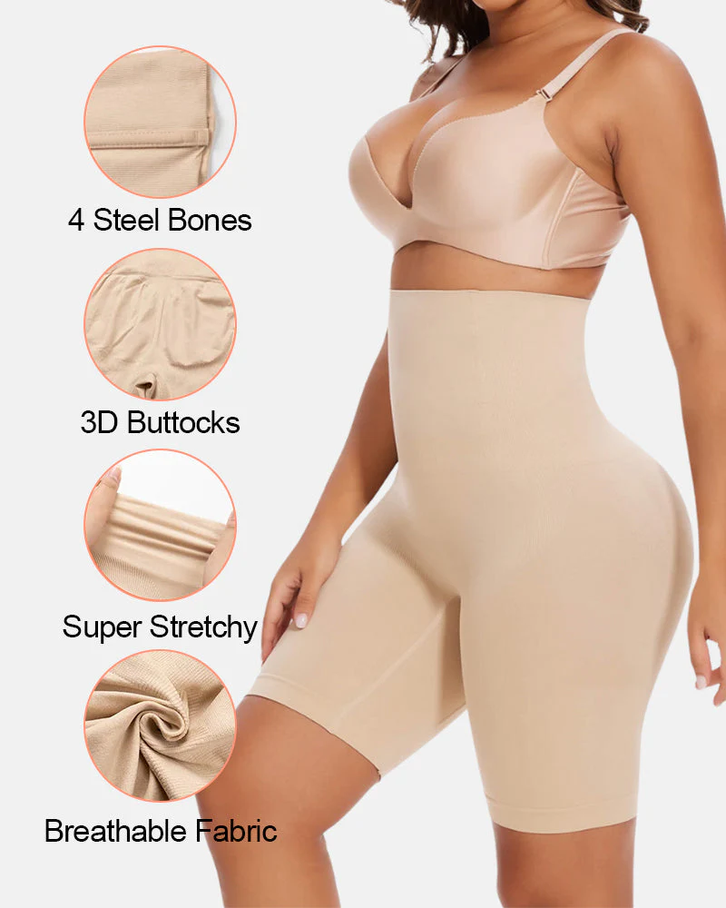High Waisted Body Shaper Shorts - Image 6