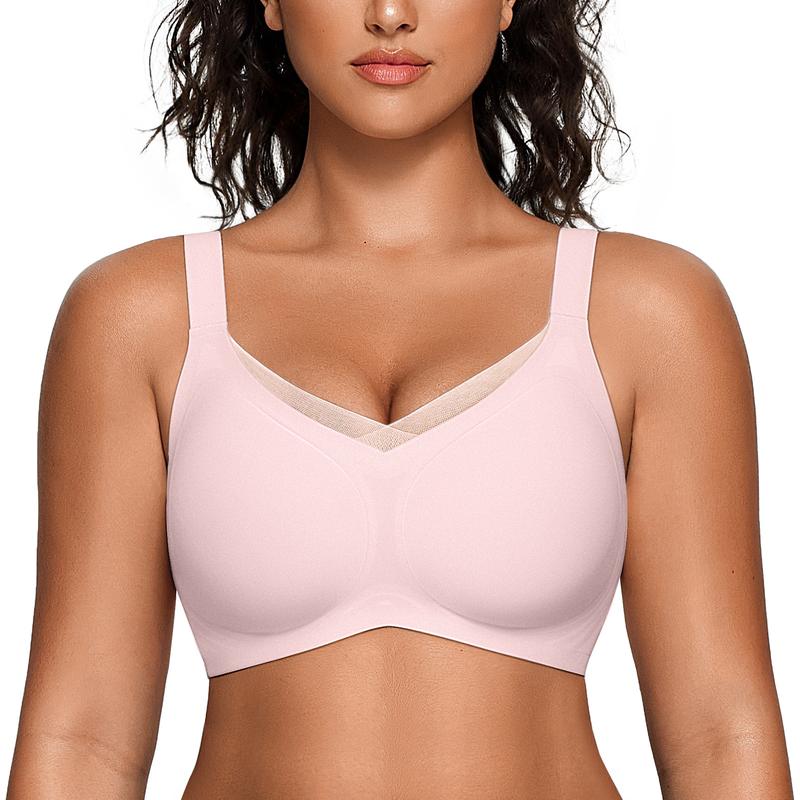 Womens Wireless Bras V Mesh Comfortable Bralette Supportive - Image 22