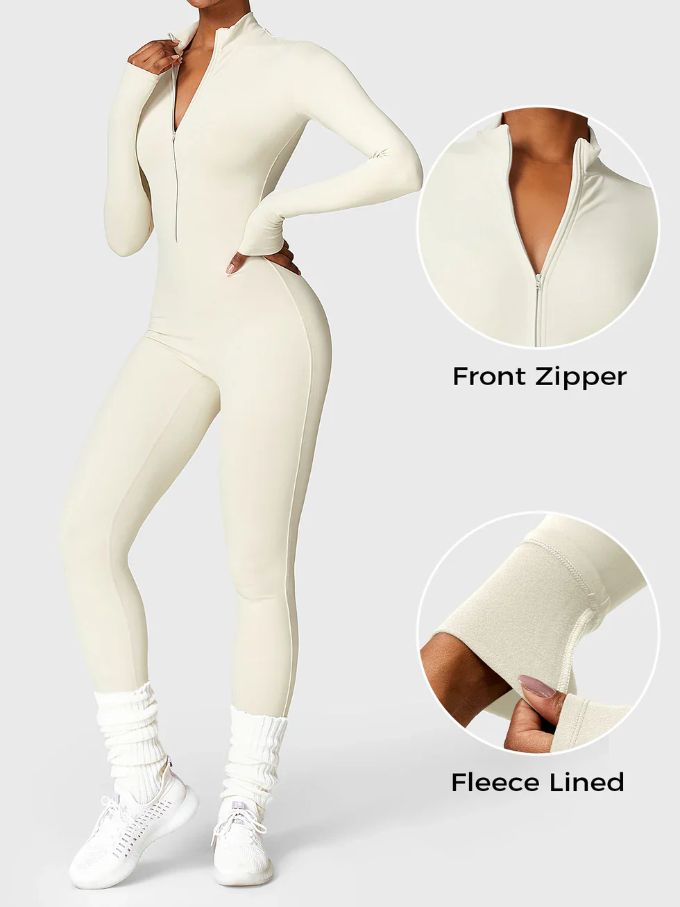 Women's Zip Front Ski Jumpsuit for Winter Sports - Image 4
