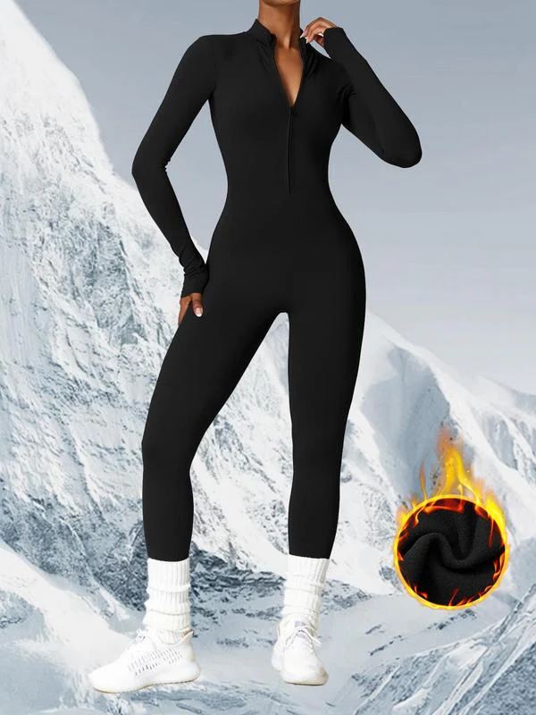 Women's Zip Front Ski Jumpsuit for Winter Sports - Image 9